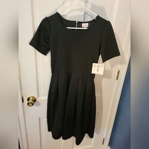 LuLaRoe Amelia Black Dress S Small NWT